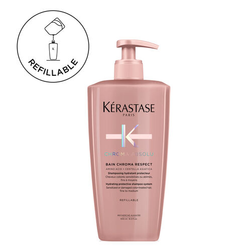 Chroma Absolu Bain Chroma Respect Shampoo For Colour-Treated Hair - Kérastase | L'Oréal Partner Shop