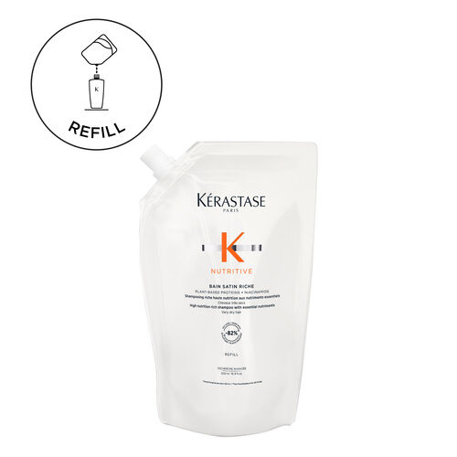 Nutritive Bain Satin Riche Refill Shampoo Pouch For Very Dry Hair - Kérastase | L'Oréal Partner Shop