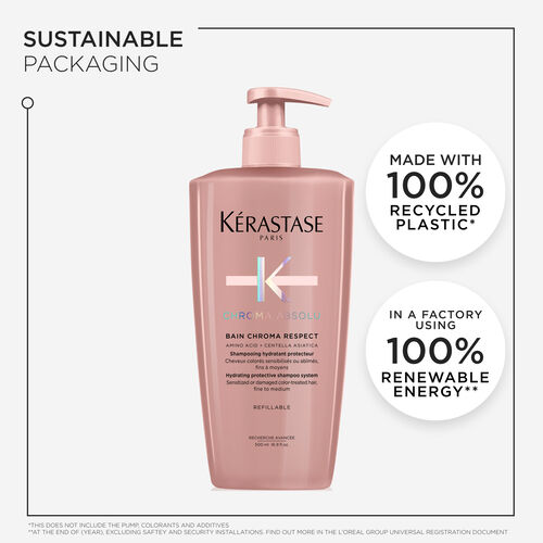 Chroma Absolu Bain Chroma Respect Shampoo For Colour-Treated Hair - Kérastase | L'Oréal Partner Shop