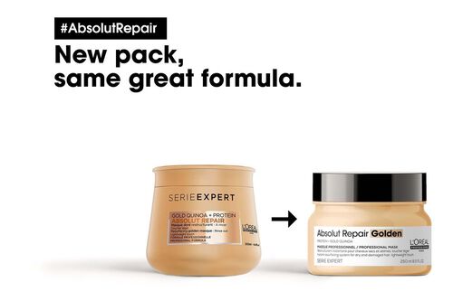 Absolut Repair Golden Mask - L'Or&eacute;al Professionnel Hair Care | L'Or&eacute;al Partner Shop