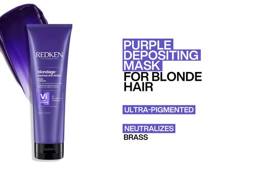 Colour Extend Blondage Express Anti-Brass Purple Hair Mask - Redken Retail Haircare Colour Extend Blondage Express Anti-Brass Purple Hair Mask - Redken Retail Haircare | L'Oréal Partner Shop