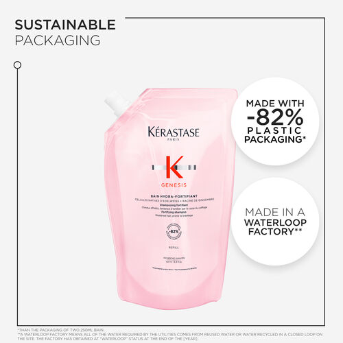 Genesis Bain Hydro-Fortifiant Refill Shampoo Pouch For Weakened Hair Prone To Breakage - Kérastase | L'Oréal Partner Shop