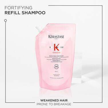 Genesis Bain Hydro-Fortifiant Refill Shampoo Pouch For Weakened Hair Prone To Breakage - Kérastase | L'Oréal Partner Shop