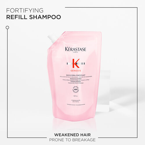 Genesis Bain Hydro-Fortifiant Refill Shampoo Pouch For Weakened Hair Prone To Breakage - Kérastase | L'Oréal Partner Shop