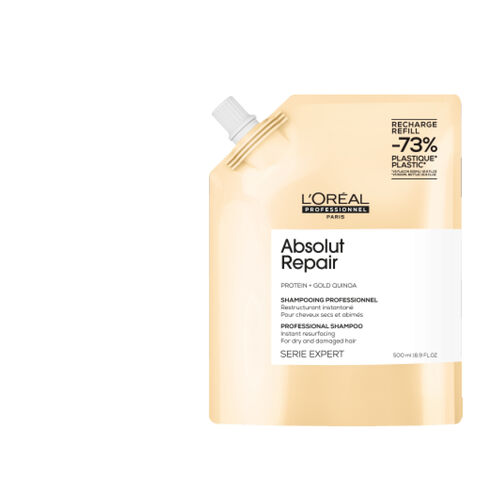 Absolut Repair Shampoo Refill Pouch - NEW 500ML | L'Oréal Partner Shop
